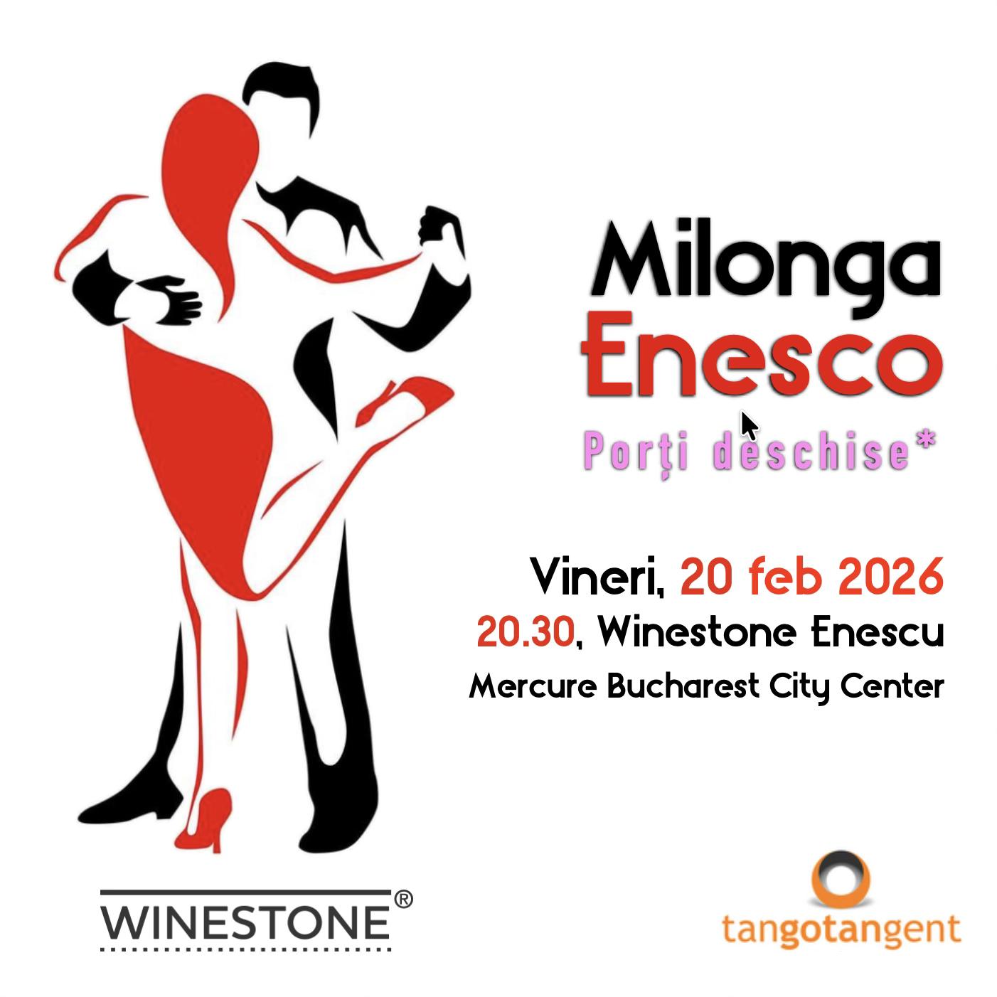 Milonga Enesco cu acces liber* - serată de tango argentinian cu ștaif! ;)