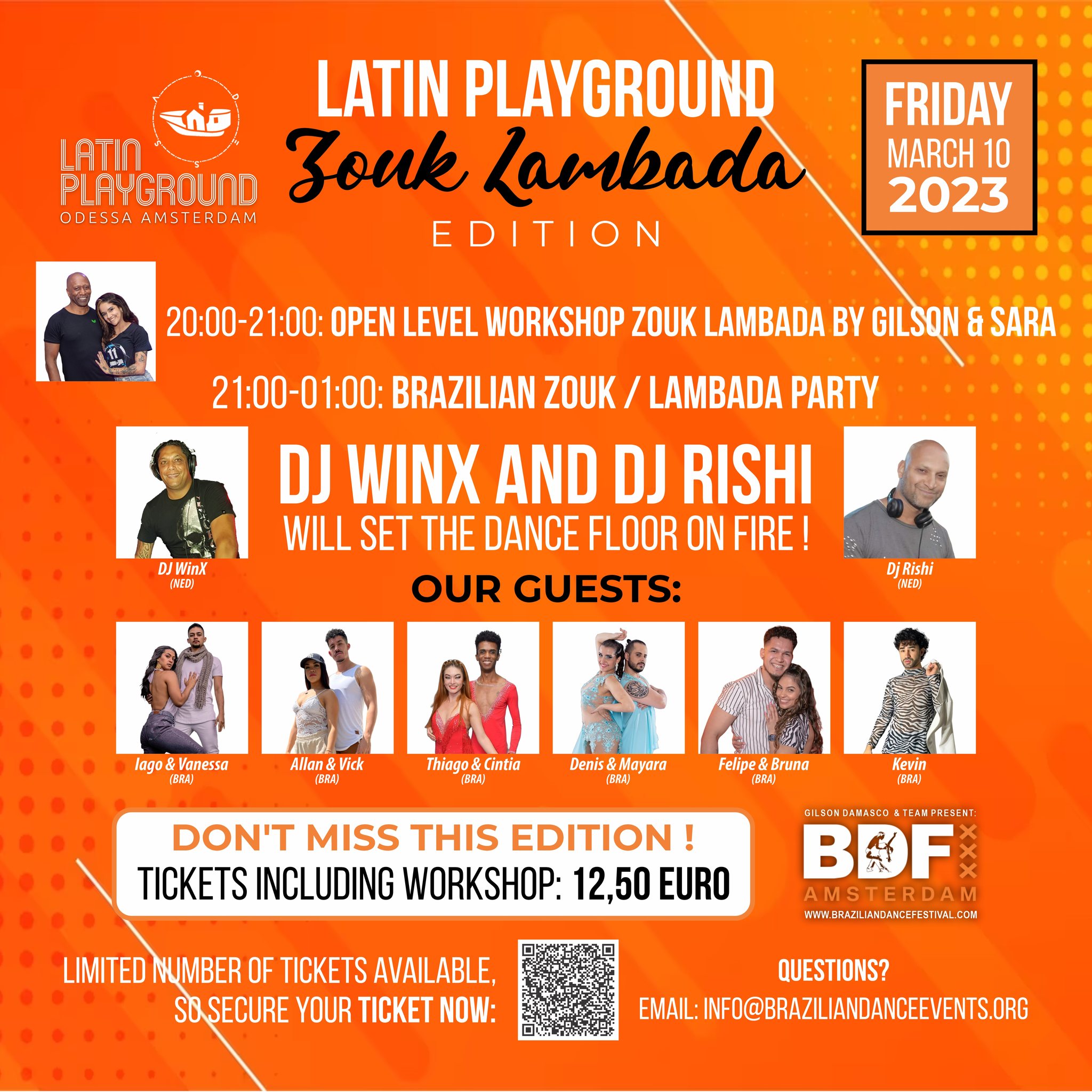 March 10th - Latin PlayGround Special ZoukLambada Edition