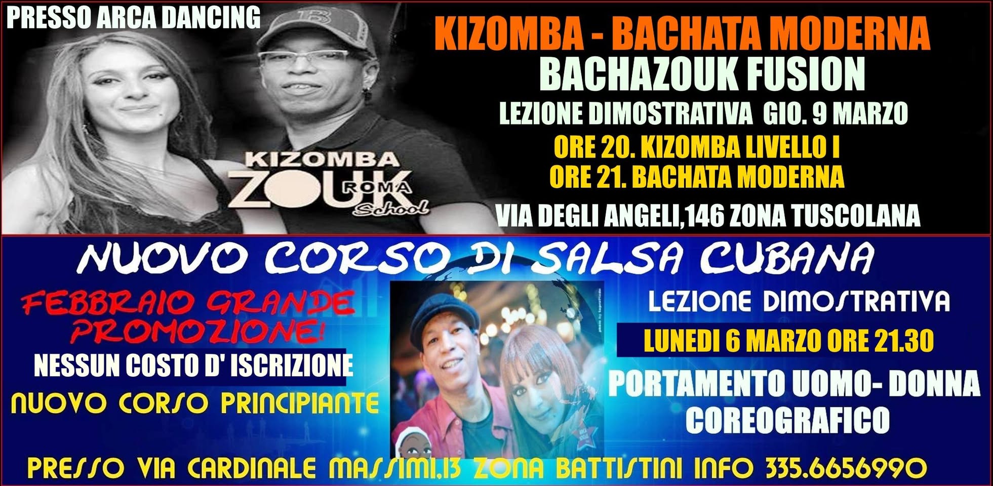 NuovI Corsi Di Salsa Bachata Kizomba e Zouk in Promozione!