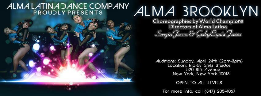 ALMA Brooklyn NEW Ladies Bachata Auditions APRIL 26TH