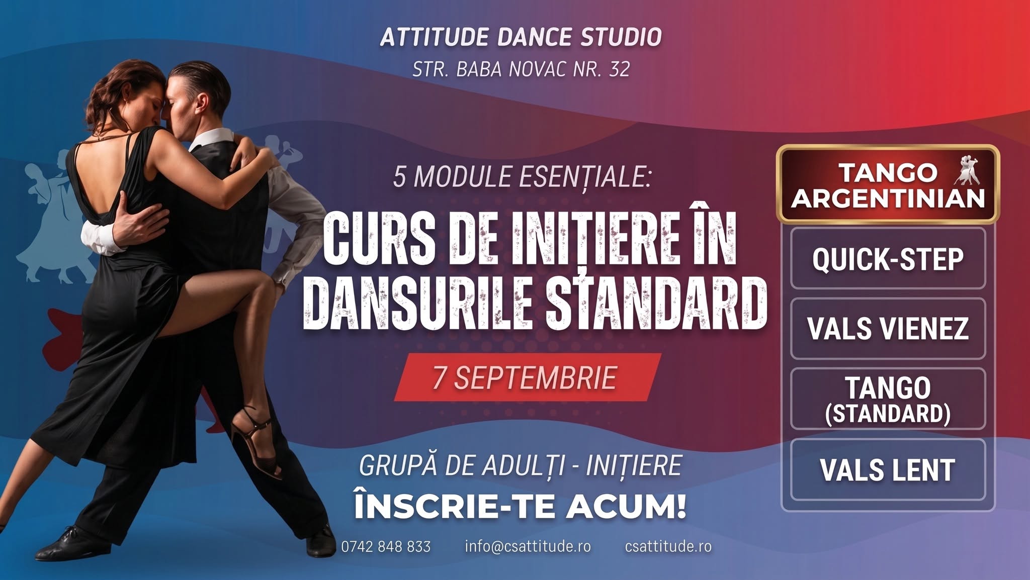 Curs de inițiere adulți - Tango Argentinian