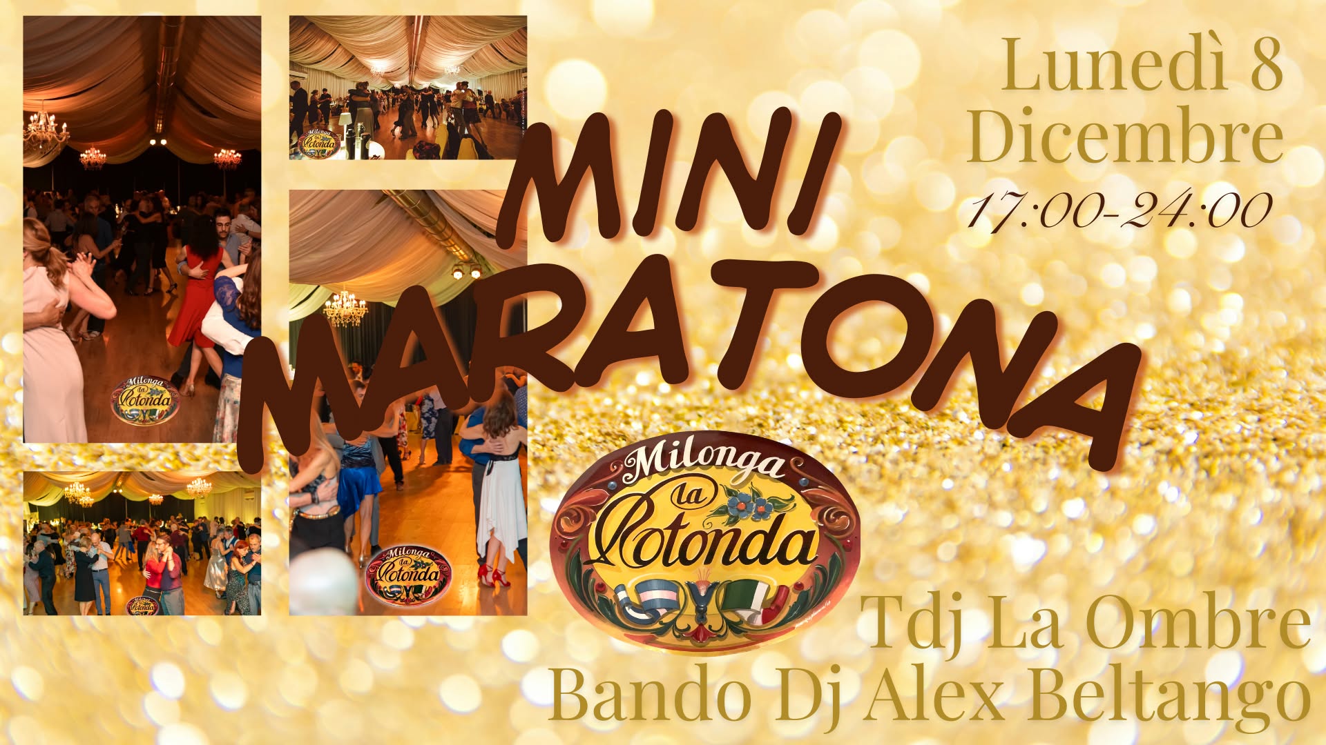 Lunedì 8 Dicembre, Minimaratona! Tdj La Ombre e Alex Beltango!