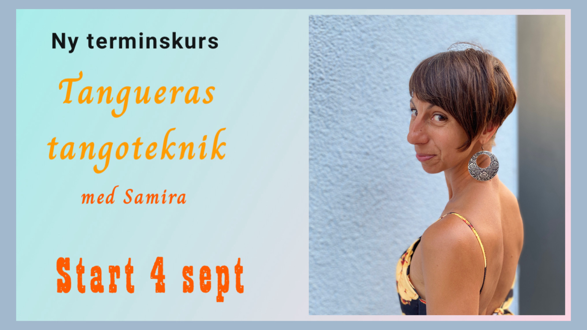 Ny kurs! Tangueras Tangoteknik - terminskurs för följare