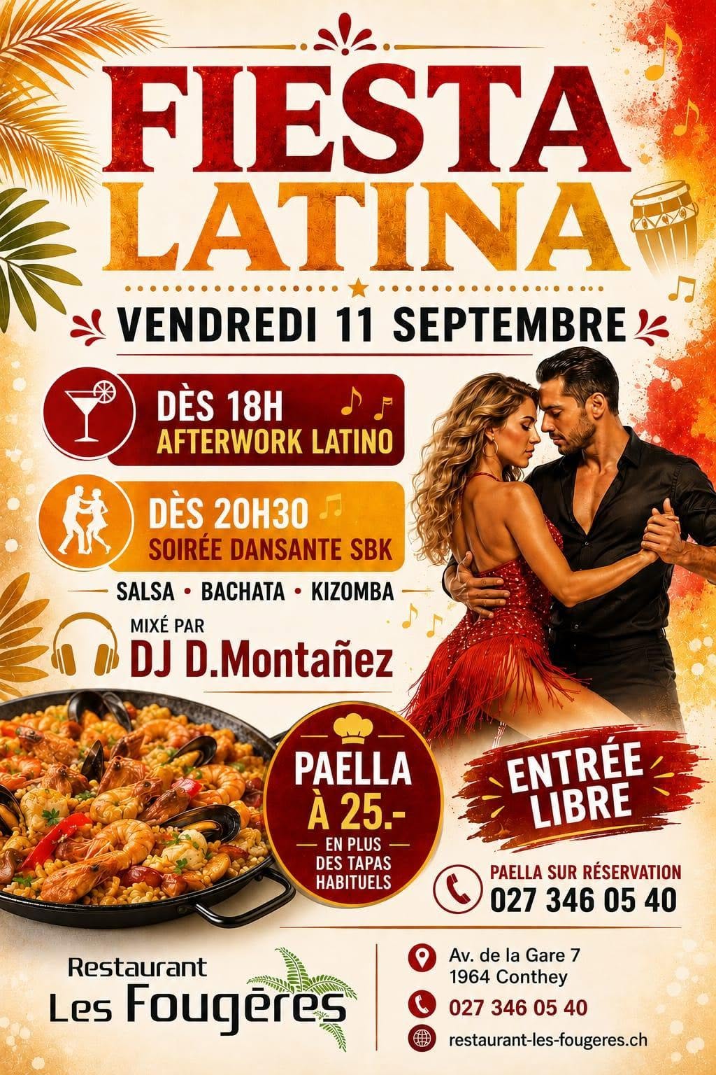 Fiesta Latina - Vendredi 11 Septembre dès 18h00
