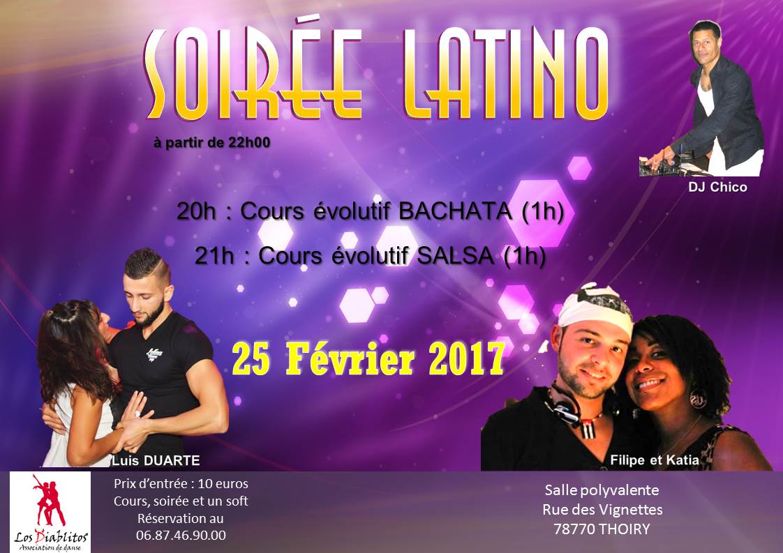Soirée latino + cours salsa et bachata
