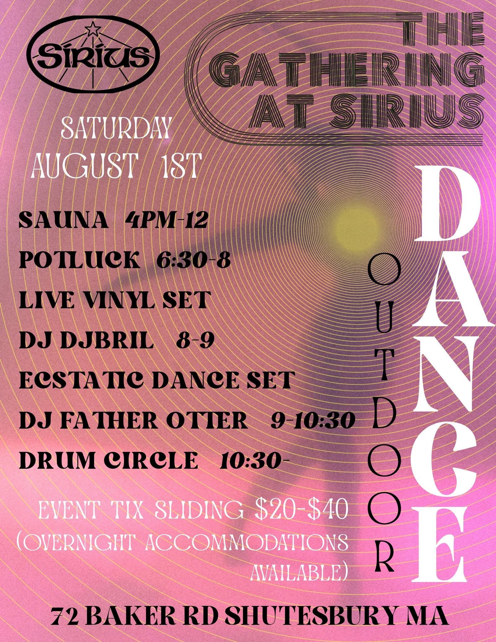 The Gathering: Sirius Dance in August