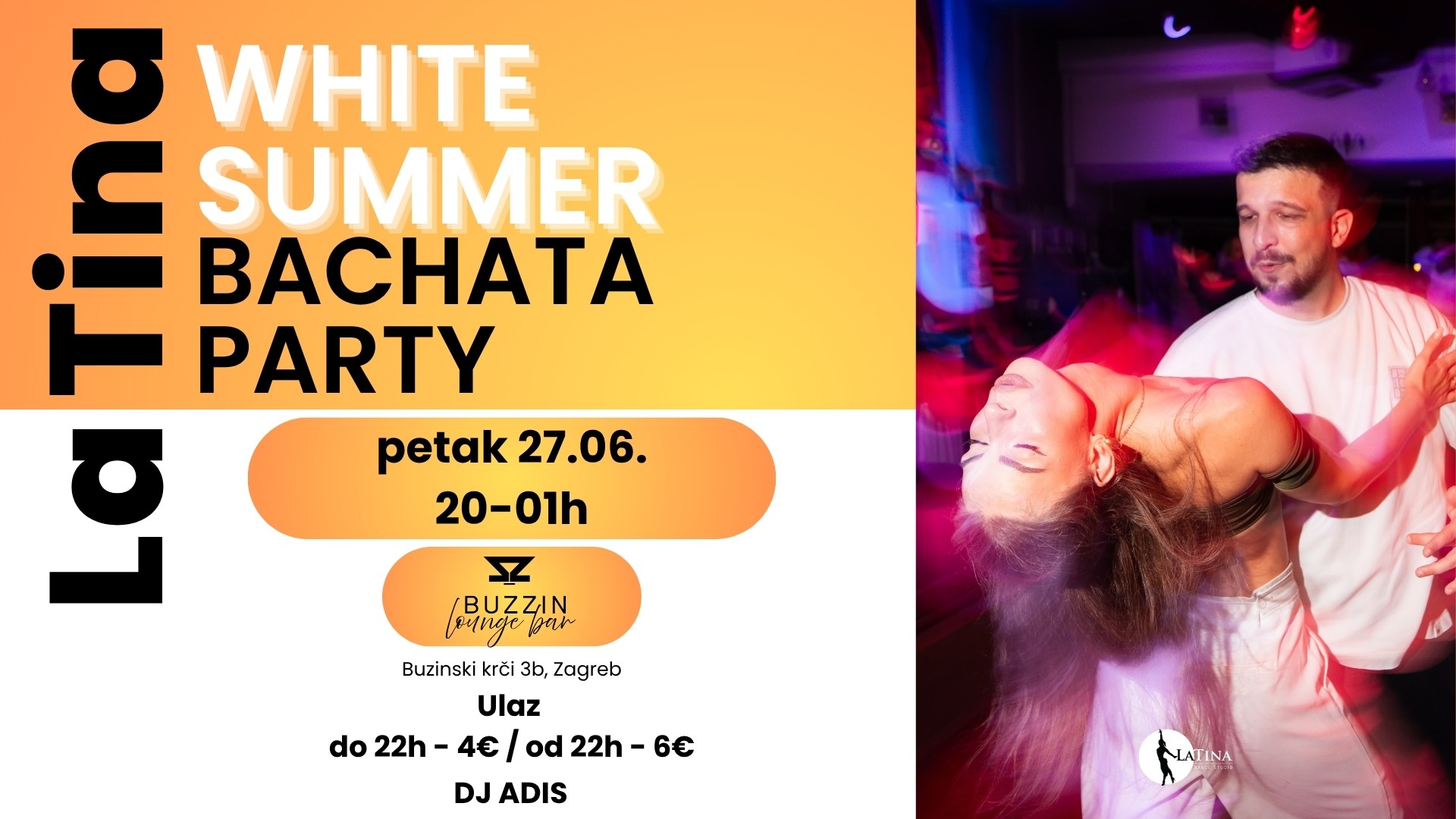 LaTina White Summer Bachata Party @ Buzzin Launge Bar