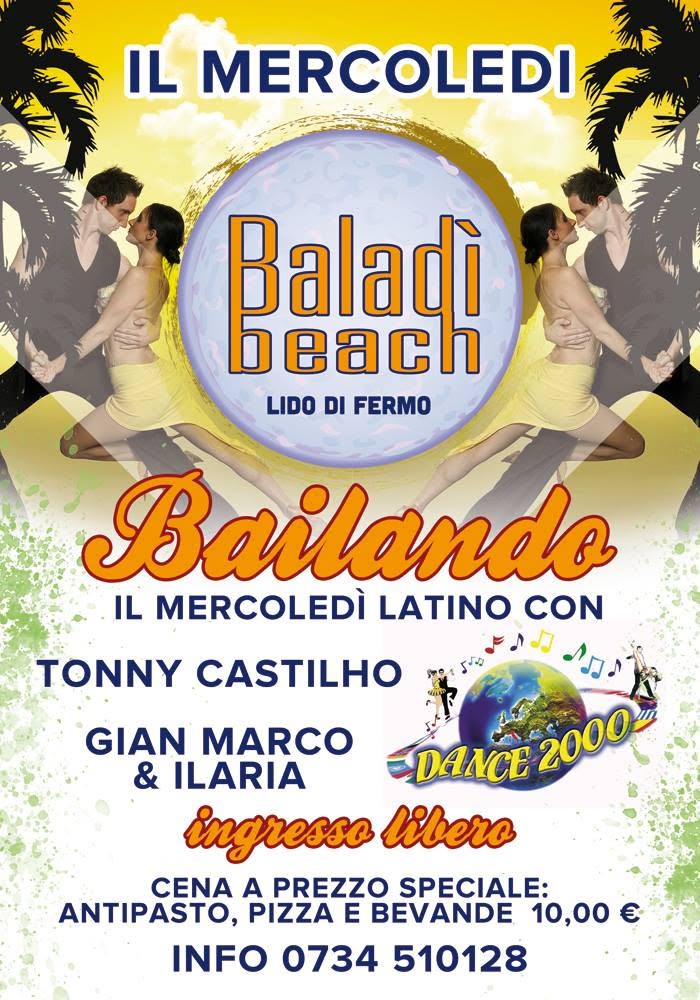 -BALADI' BEACH- Mercoledì 3 Settembre.....BAILANDO!!!!!