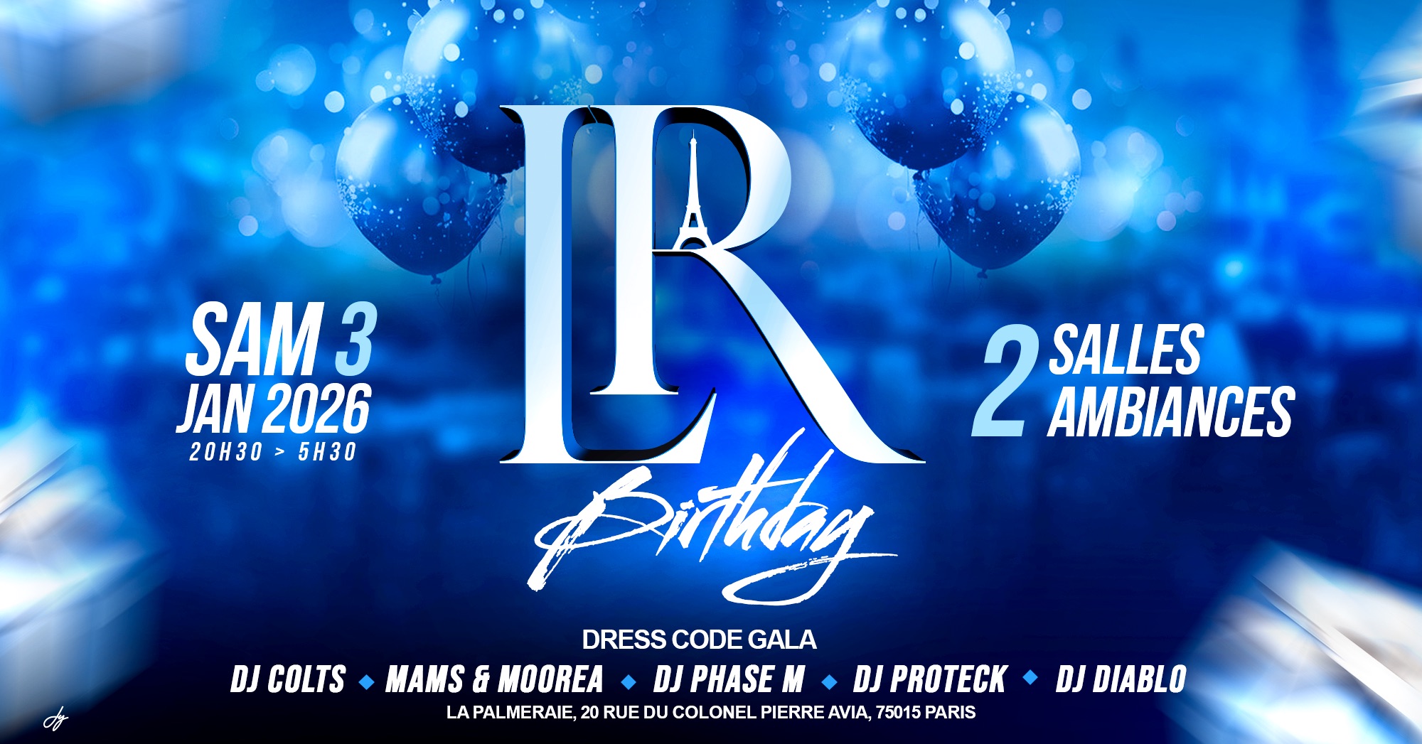 Li Régué BIRTHDAY 12 ANS Dress Code : GALA