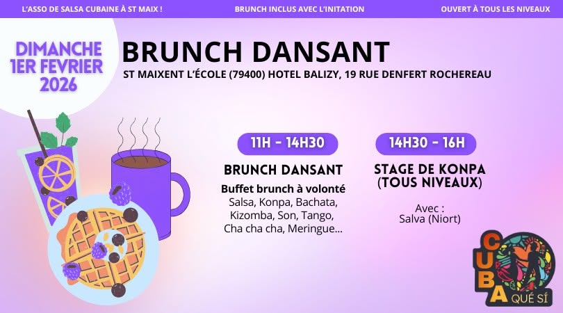 Brunch dansant à St Maix - 1er février : Konpa !