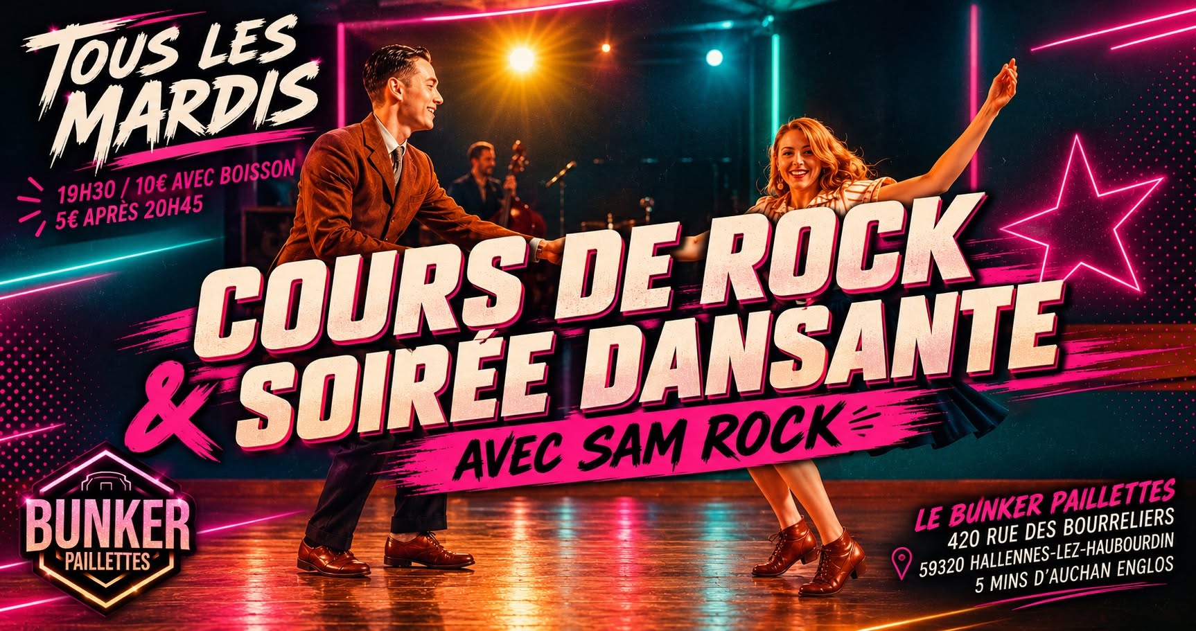 🕺 ATELIER ROCK + SOIRÉE DANSANTE 💃