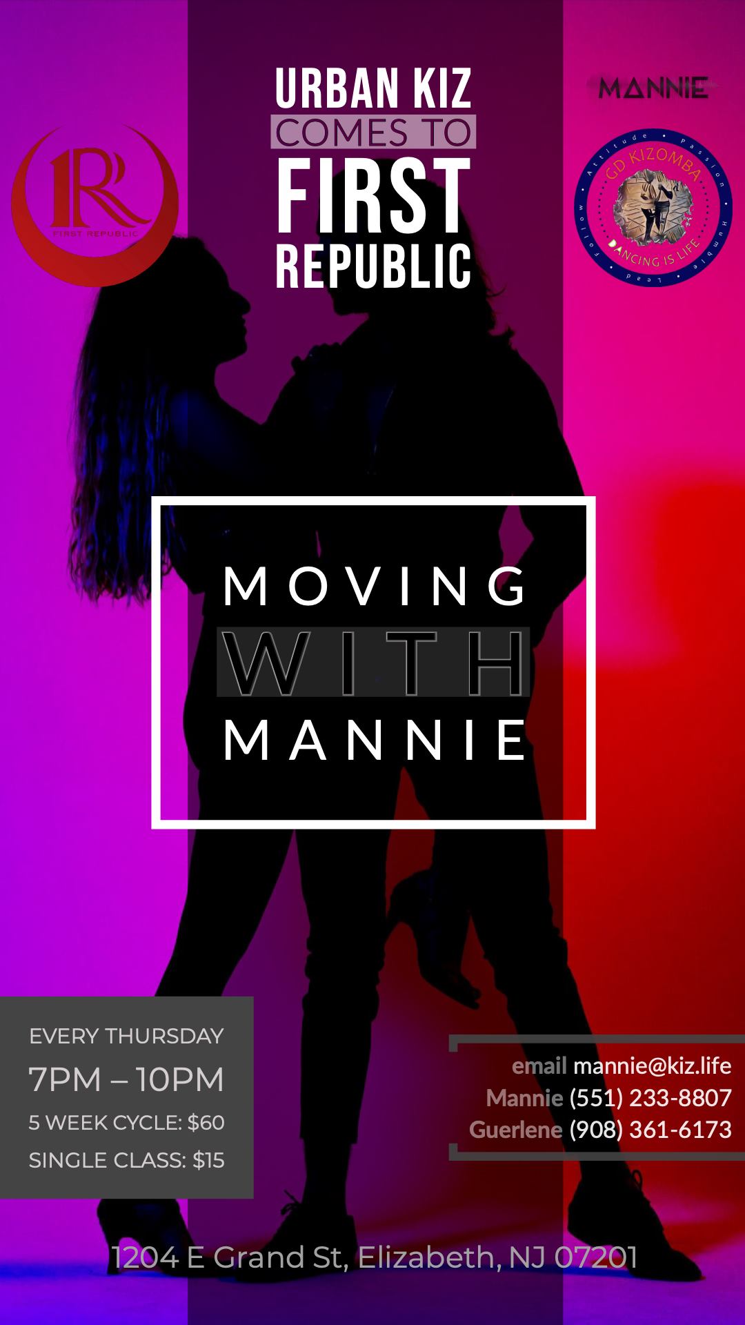 Moving with Mannie: Urban Kiz Classes