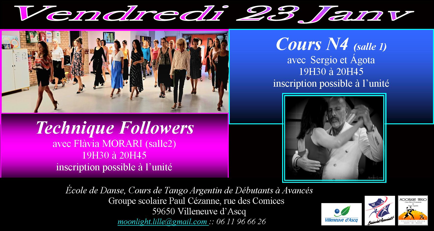 Cours Techniques Followers ou Cours semi-privé Tour avec saccadas <3