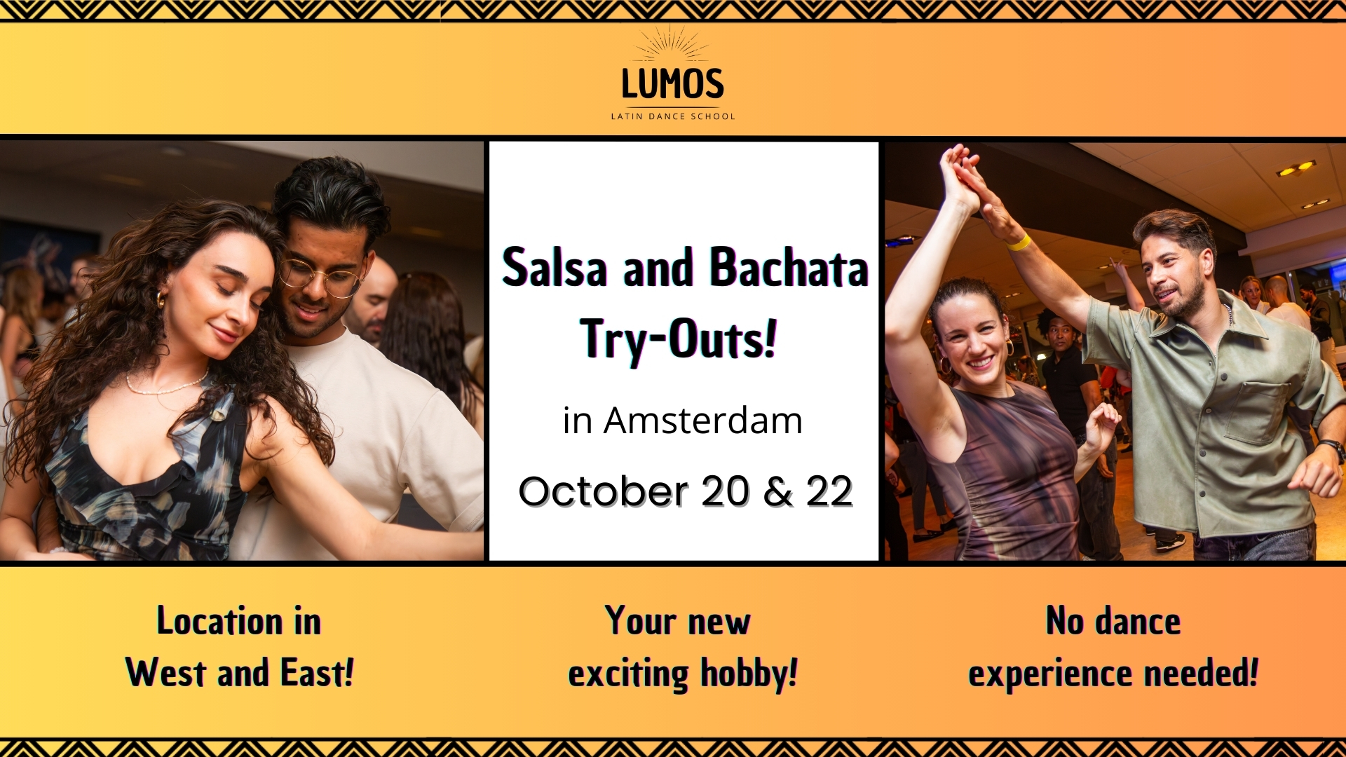 Salsa & Bachata Try-Outs in Amsterdam! October 20 & 22!