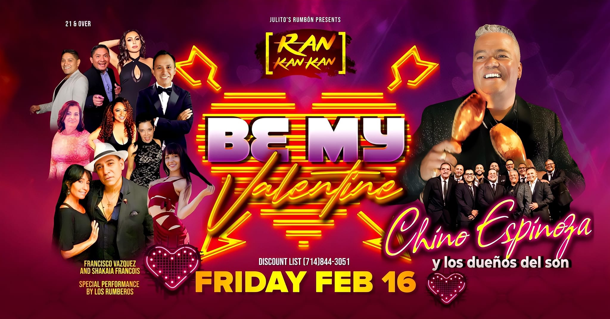Valentine's w CHINO Espinoza RanKankan Friday Feb 16