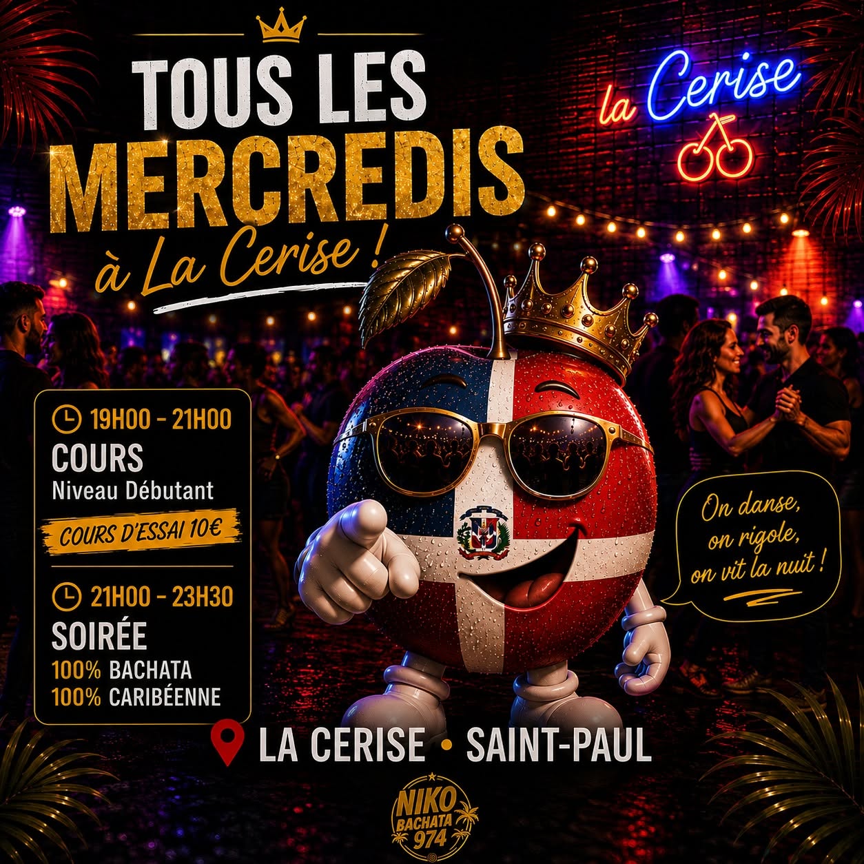 🇩🇴🔥 BACHATA CARIBÉENNE la Cerise St Paul - 2 septembre