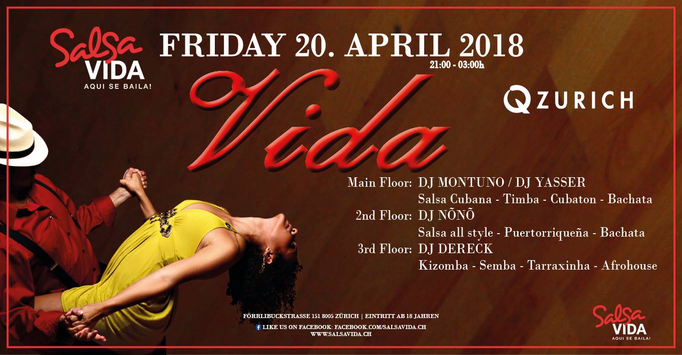Salsavida VIDA Party 3 Floors Cuba Puerto Bachata Kizomba