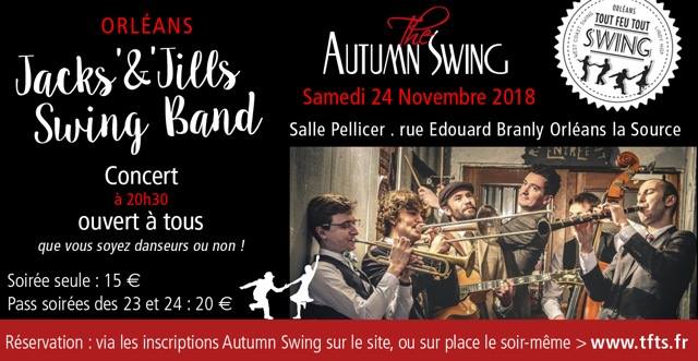 Soirée du Samedi - Jacks'&'Jills Swing Band - The Autumn Swing