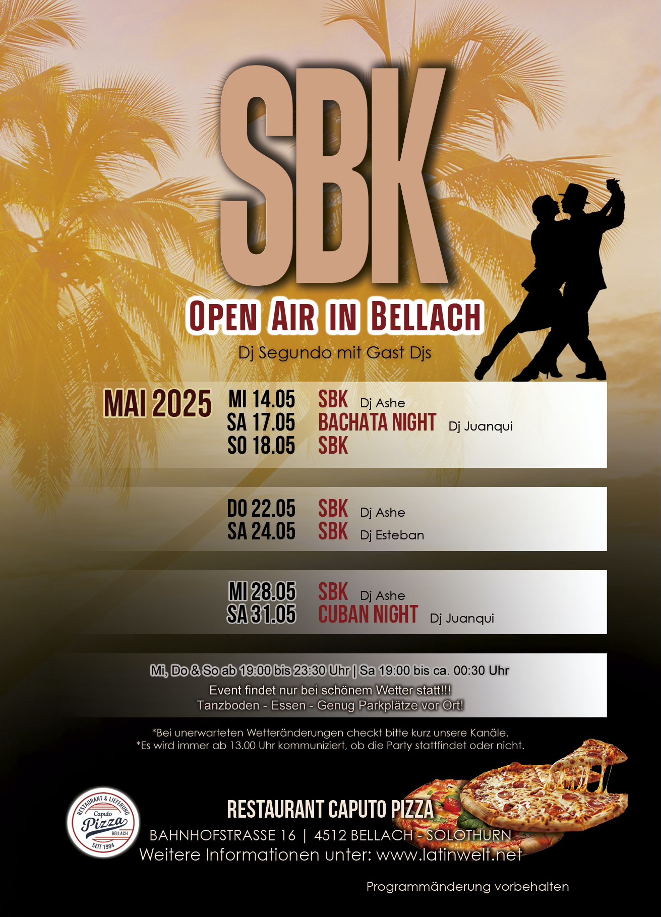 SALSA, BACHATA… OPEN AIR! BELLACH - SOLOTHURN