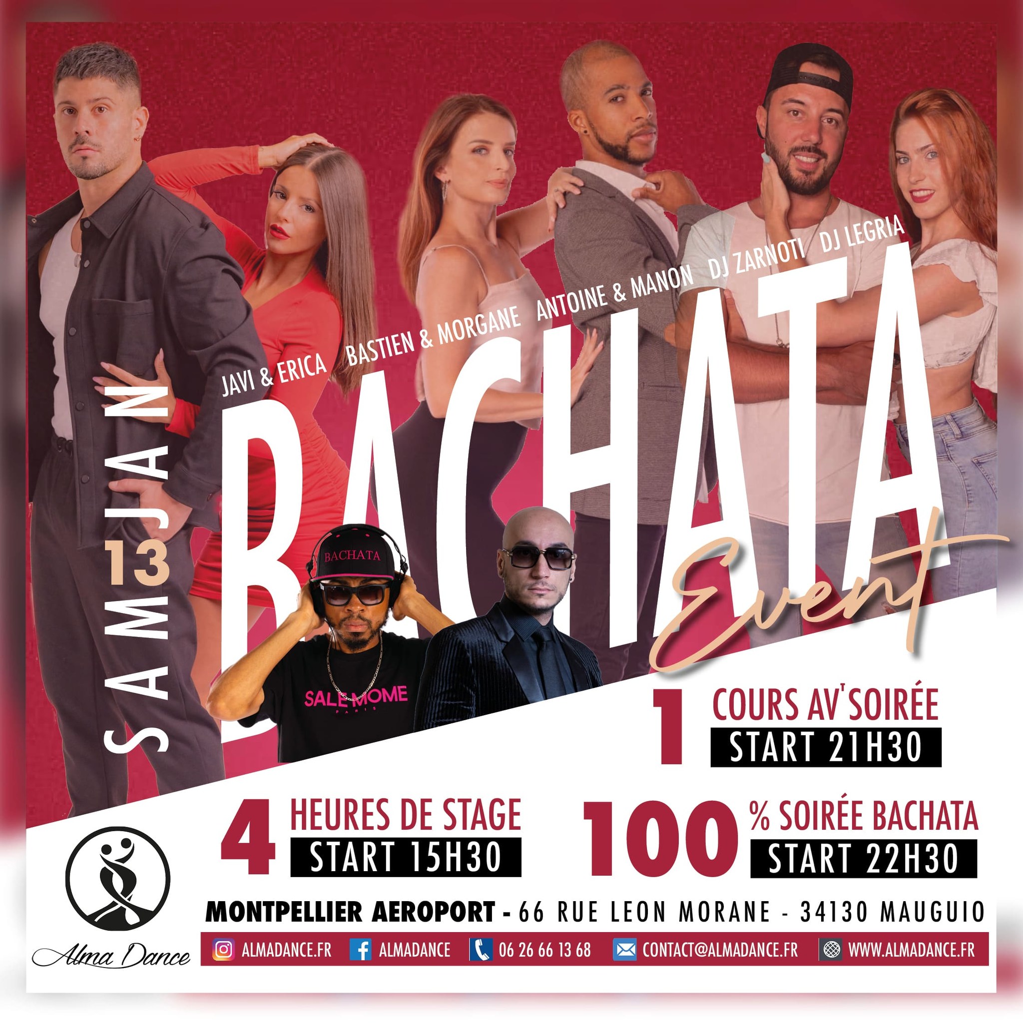 BACHATA EVENT - STAGE ET SOIRÉE - BY ALMA DANCE