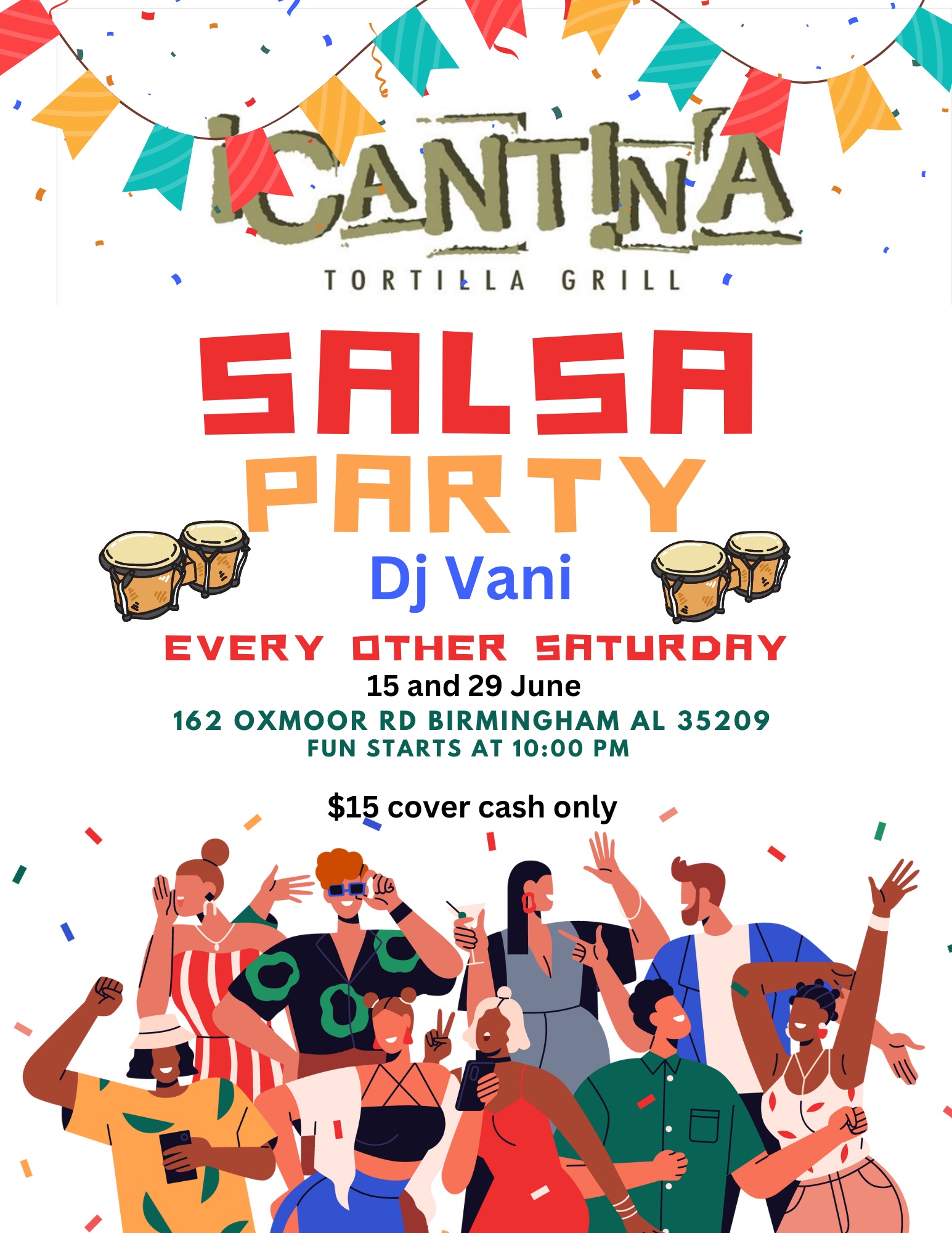 Salsa Social at cantina tortilla grill