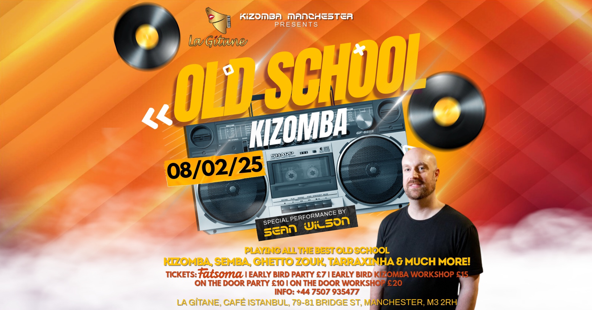 Old School Kizomba Night Manchester Kizomba workshop & party with Sean Wilson at La Gitane