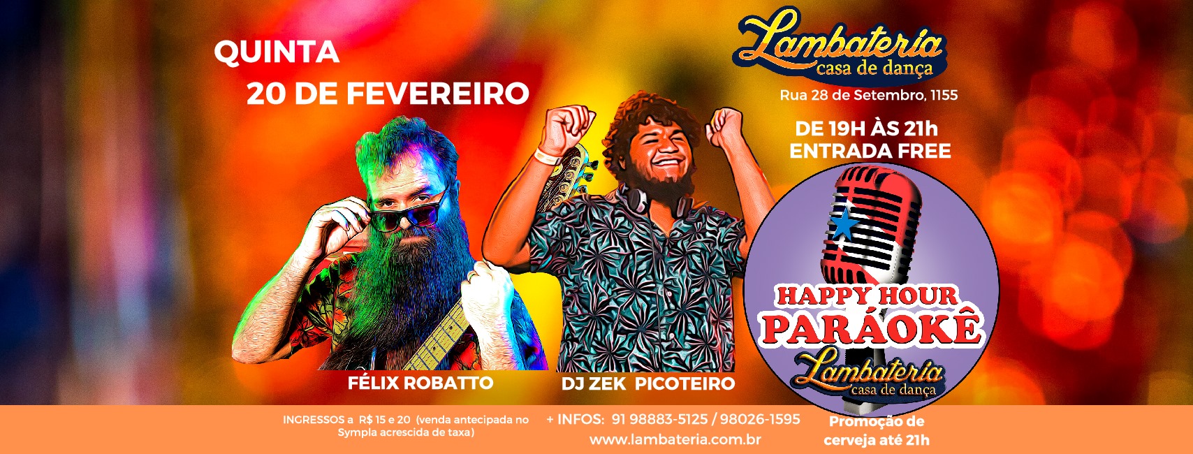 Lambateria 171 - Félix Robatto, DJ Zek Picoteiro e Paráokê