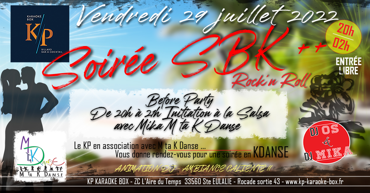 Soirée SBK ++ Before Party Initiation à la Salsa