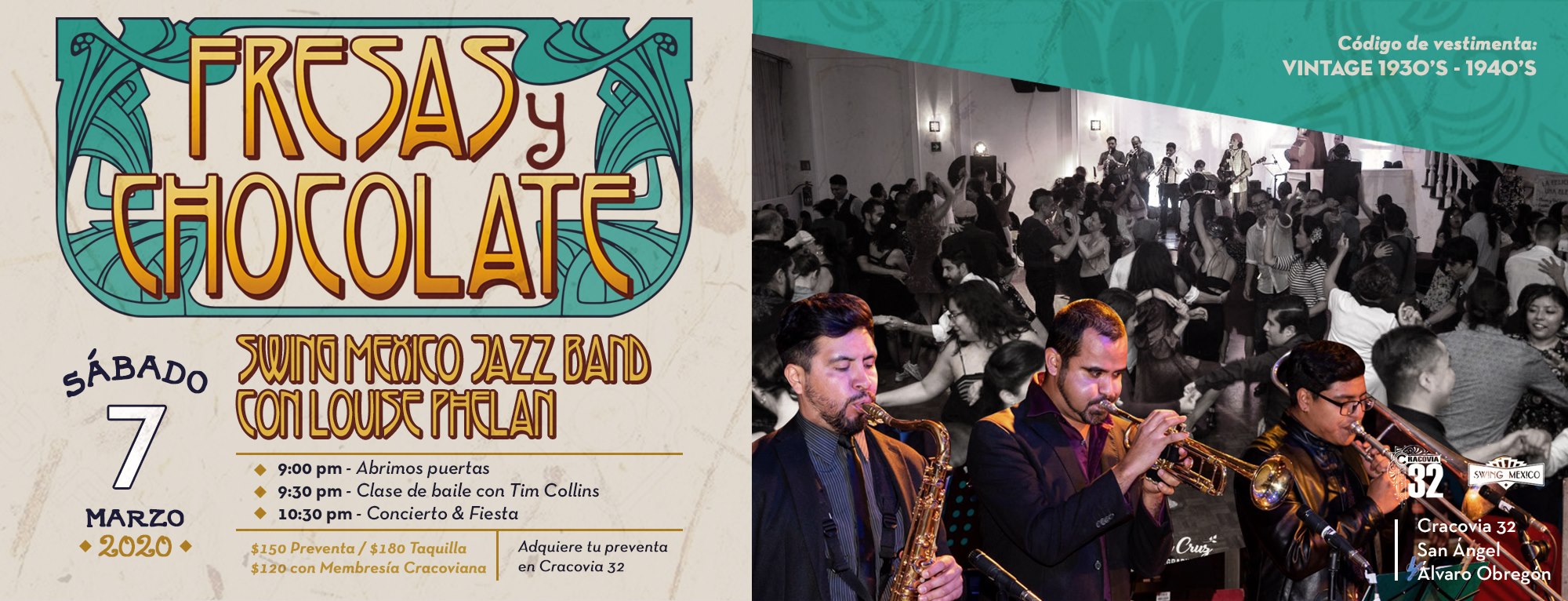 Concierto de Swing. Fresas y Chocolate