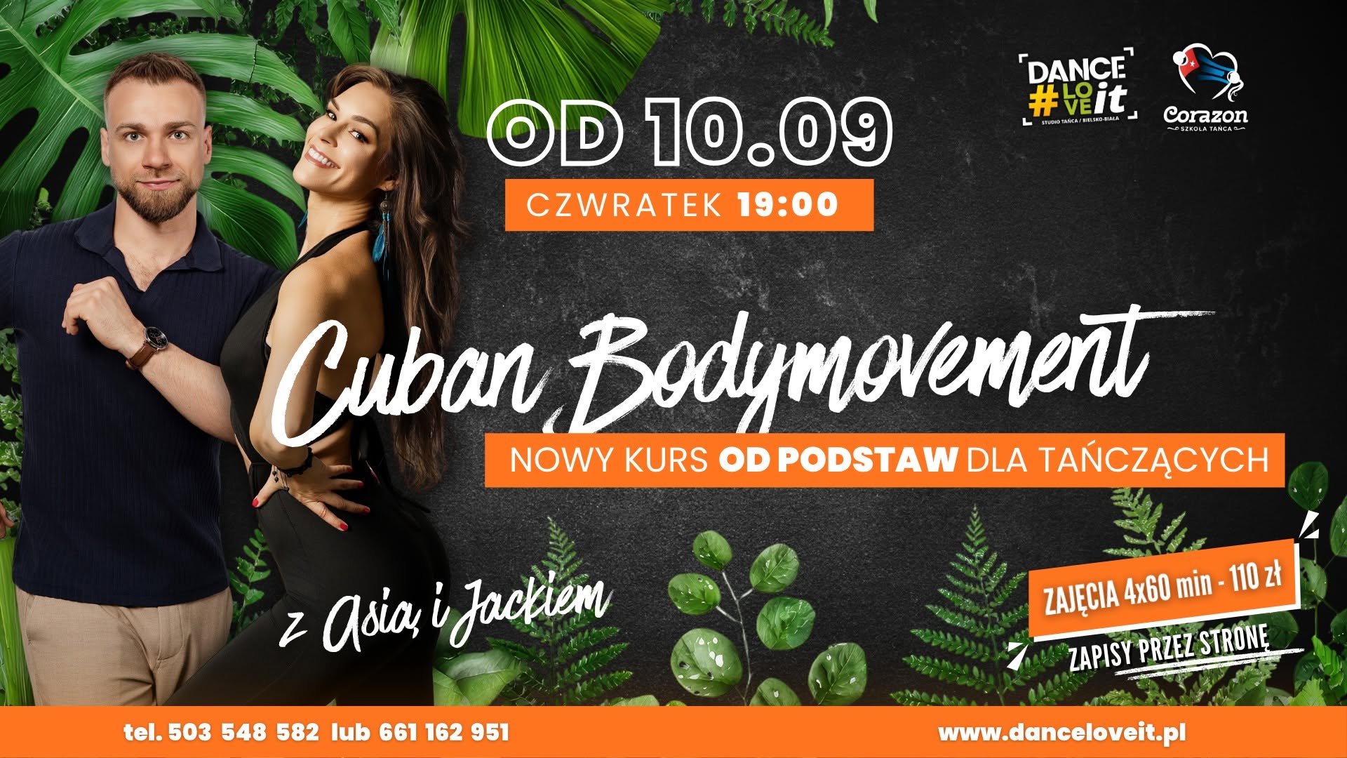 Cuban Bodymovement BACK TO SCHOOL - Wracamy na zajęcia po wakacjach! OD PODSTAW dla tańczących