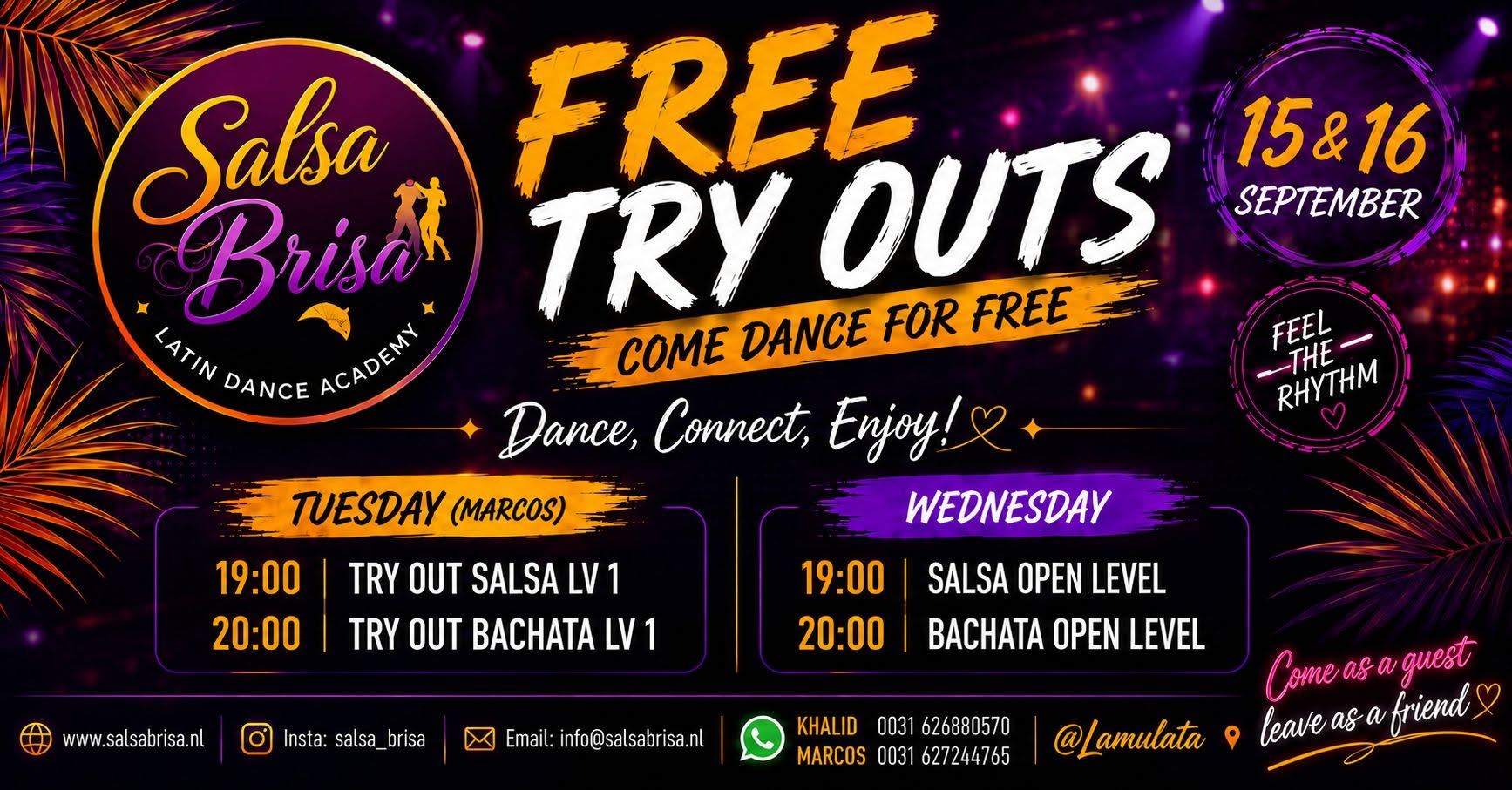 FREE Try-out @Salsa Brisa Dance Academy Maastricht