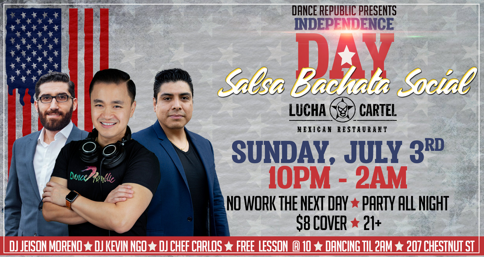 Independence Day Salsa Bachata Social