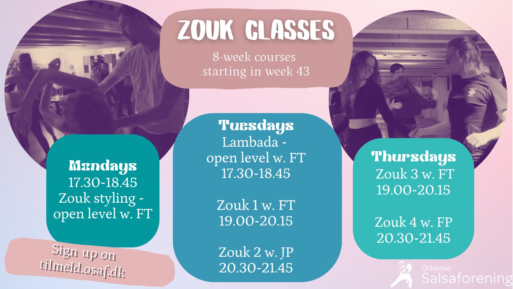 Brazilian Zouk - Classes start - Last block in 2023!