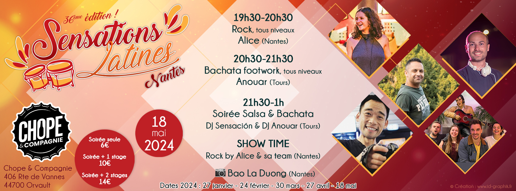 🕺💃 Sensations Latines #36 - Salsa & Bachata à Chope & Compagnie Orvault