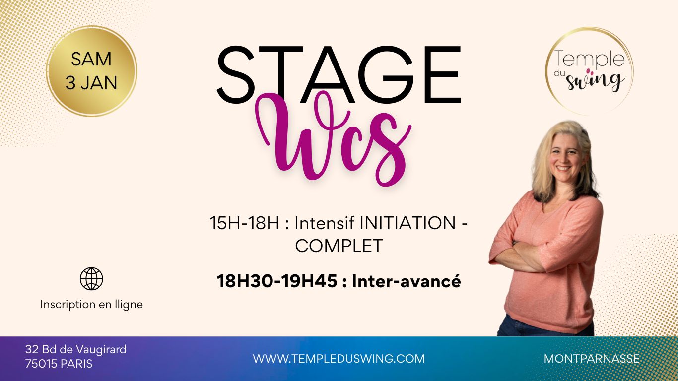 Stage de WCS : INITIATION (complet) puis INTER-AVANCÉ