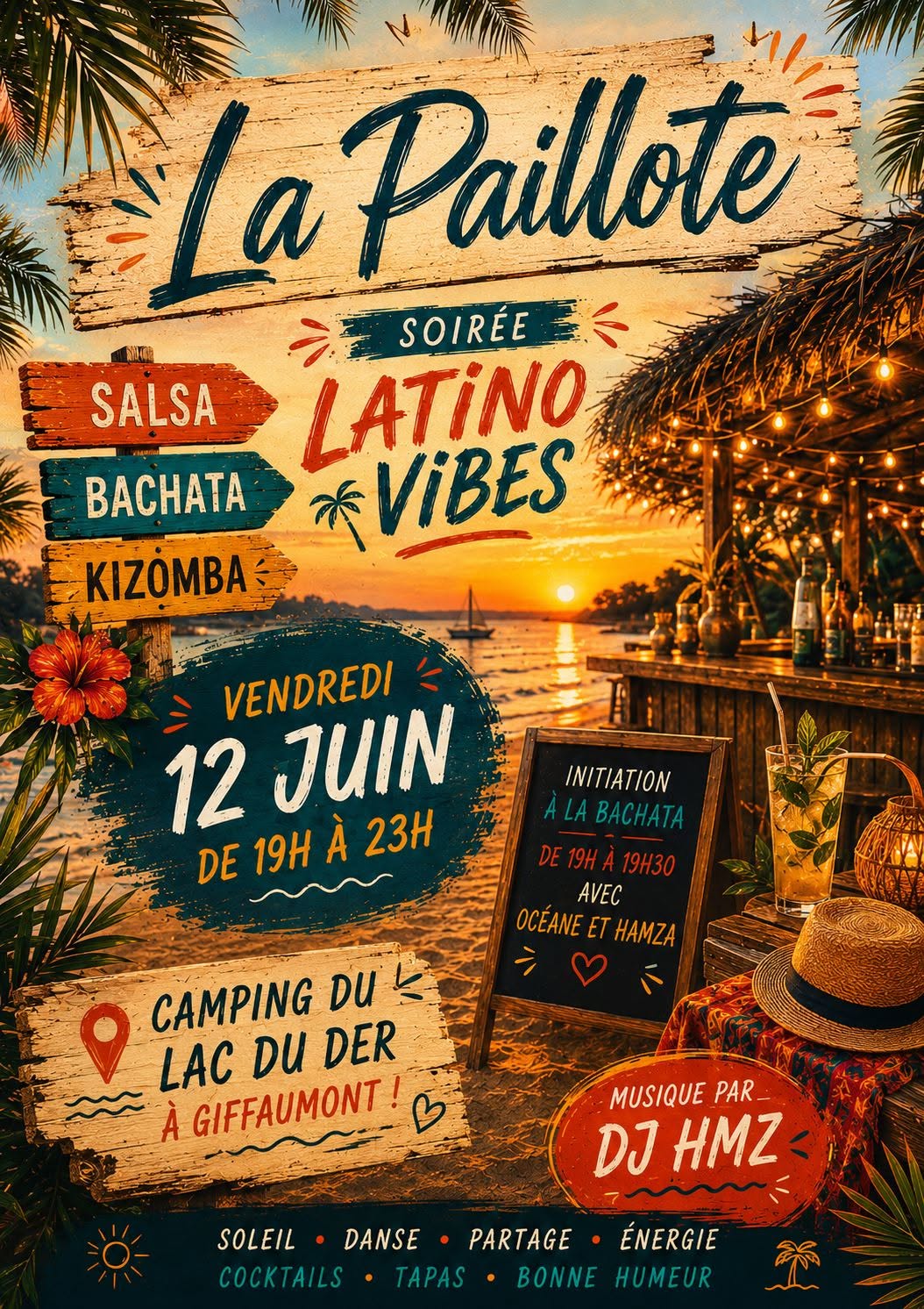 Soirée Latino S.B.K à la Paillote