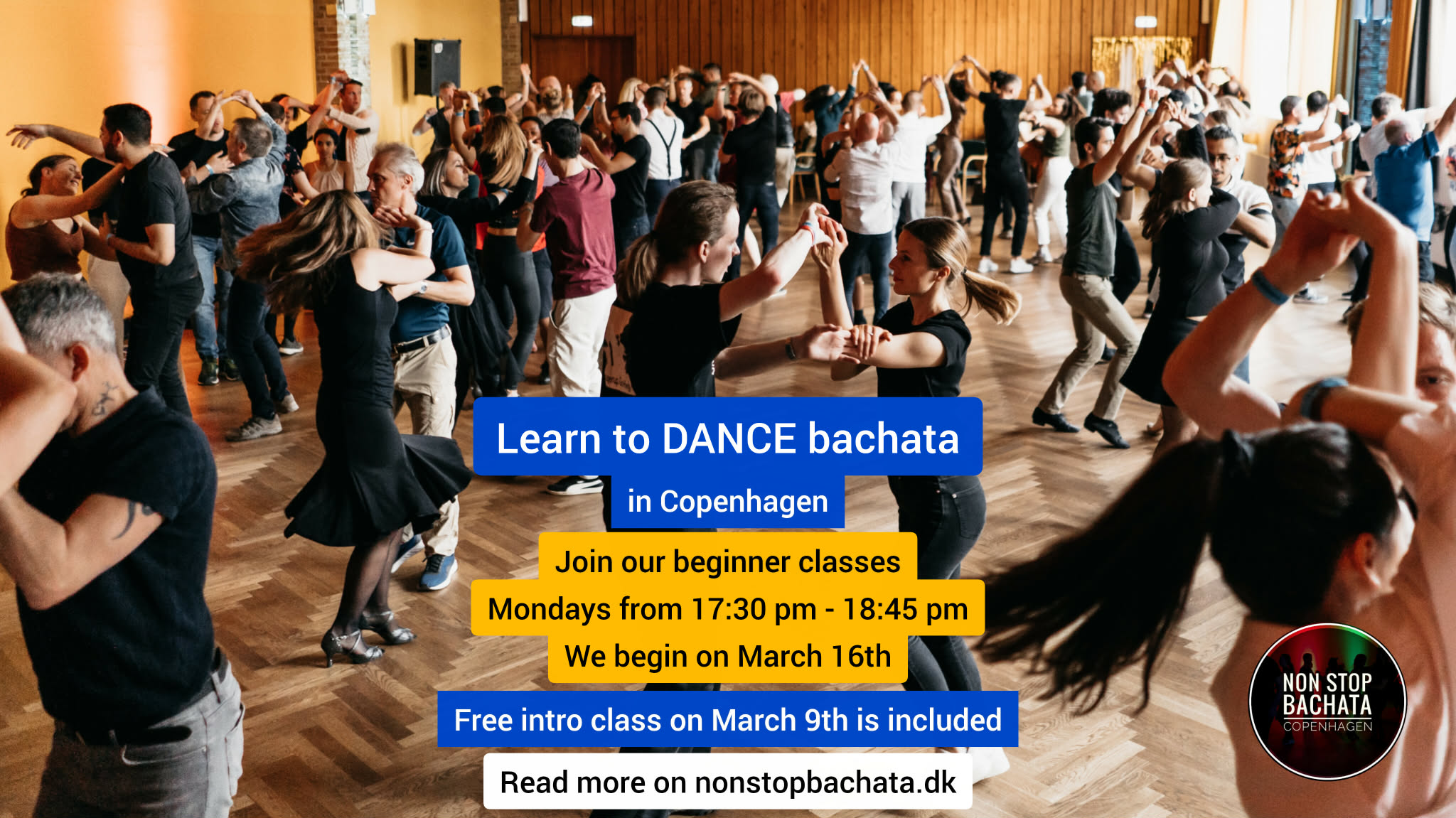 Learn to DANCE BACHATA in Copenhagen Weekly beginner classes