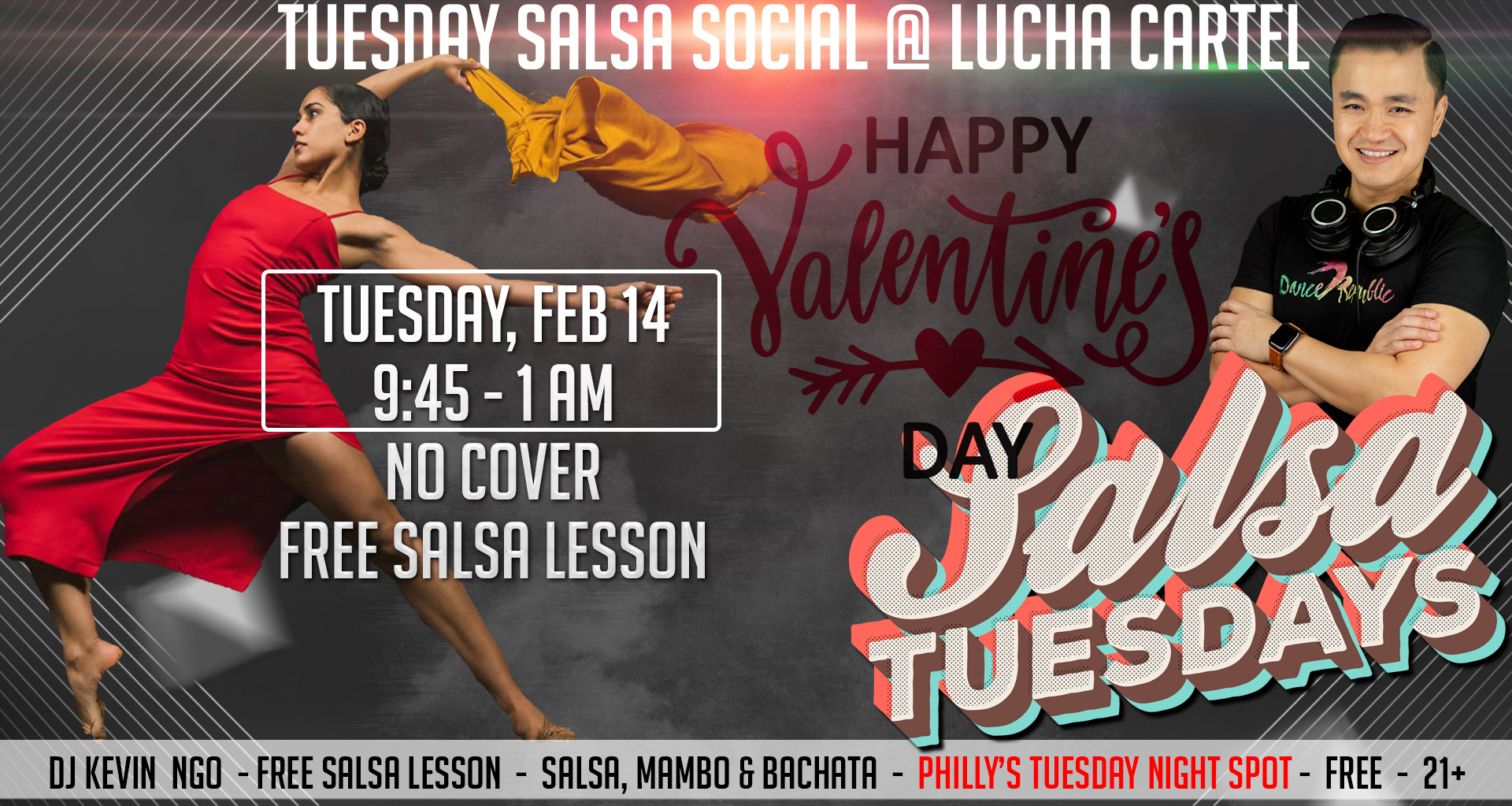 Salsa Tuesdays Feb 14