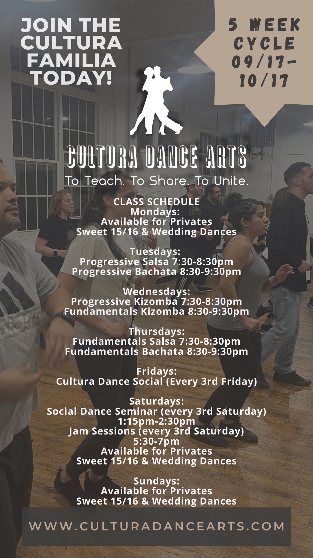 CULTURA DANCE FALL SESSION 1