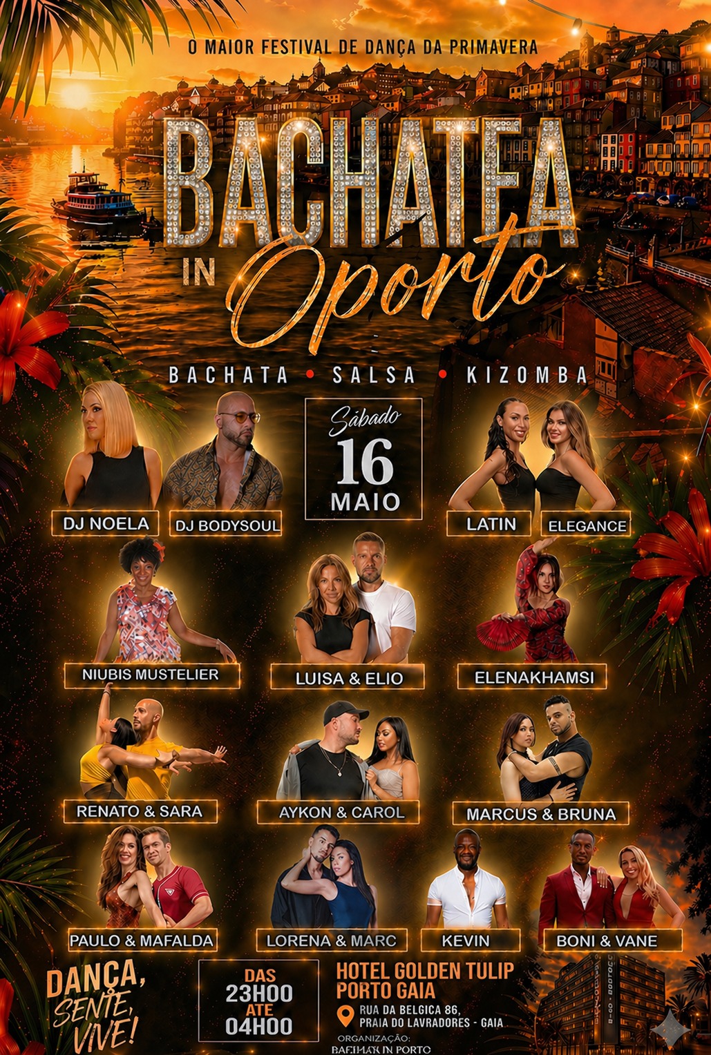 BACHATEA IN OPORTO ( HOTEL GOELDN TULIP PORTO GAIA SPA )