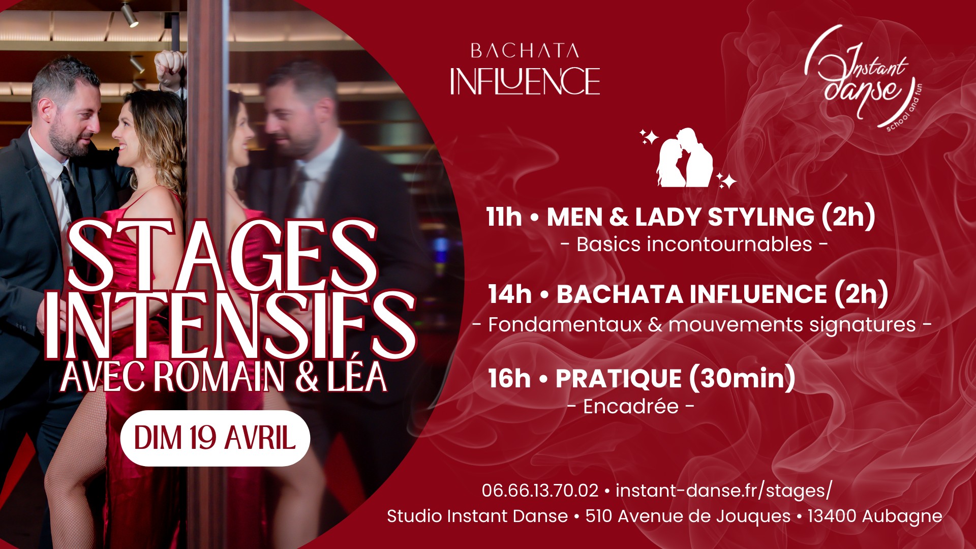 Stages Men & Lady Styling + Bachata Influence avec Romain et Léa