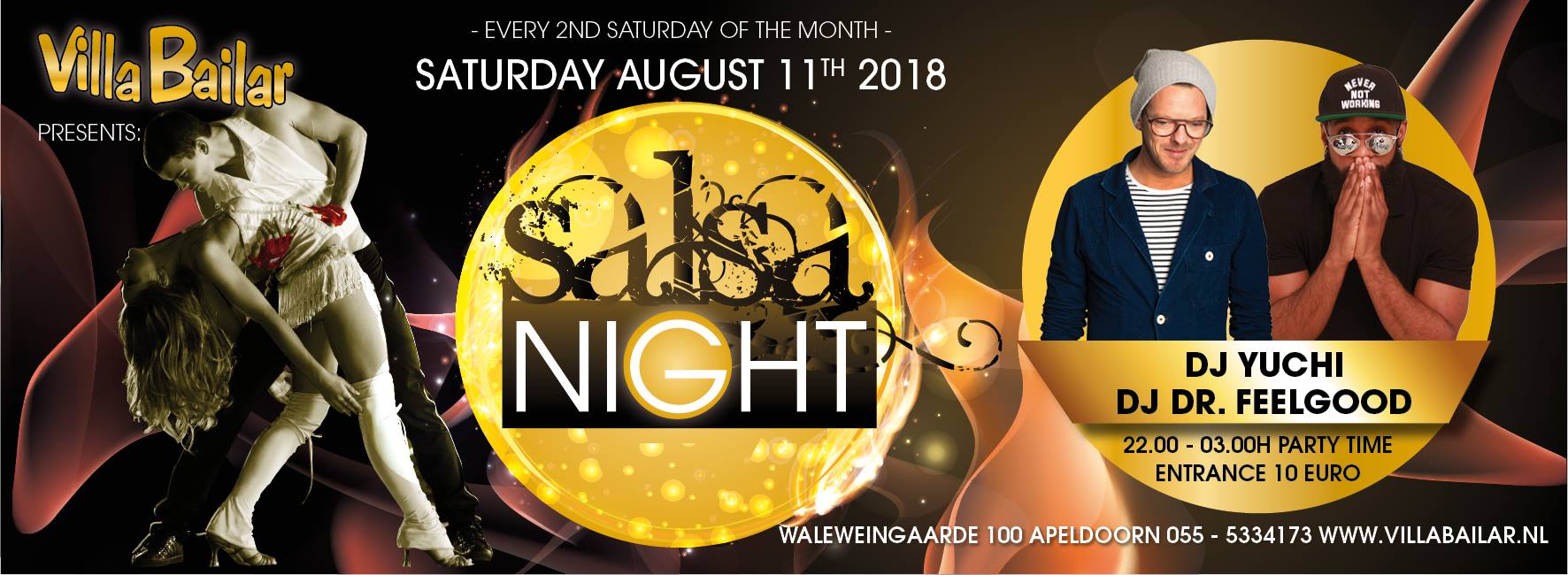 Salsa Night Apeldoorn; 2 areas salsa, bachata & kizomba!