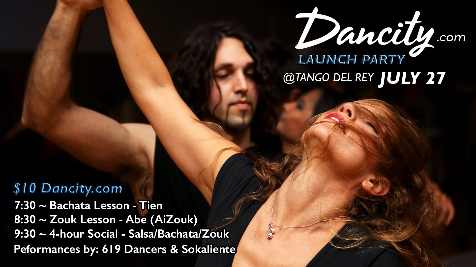 Dancity Launch Party! Salsa Bachata Zouk