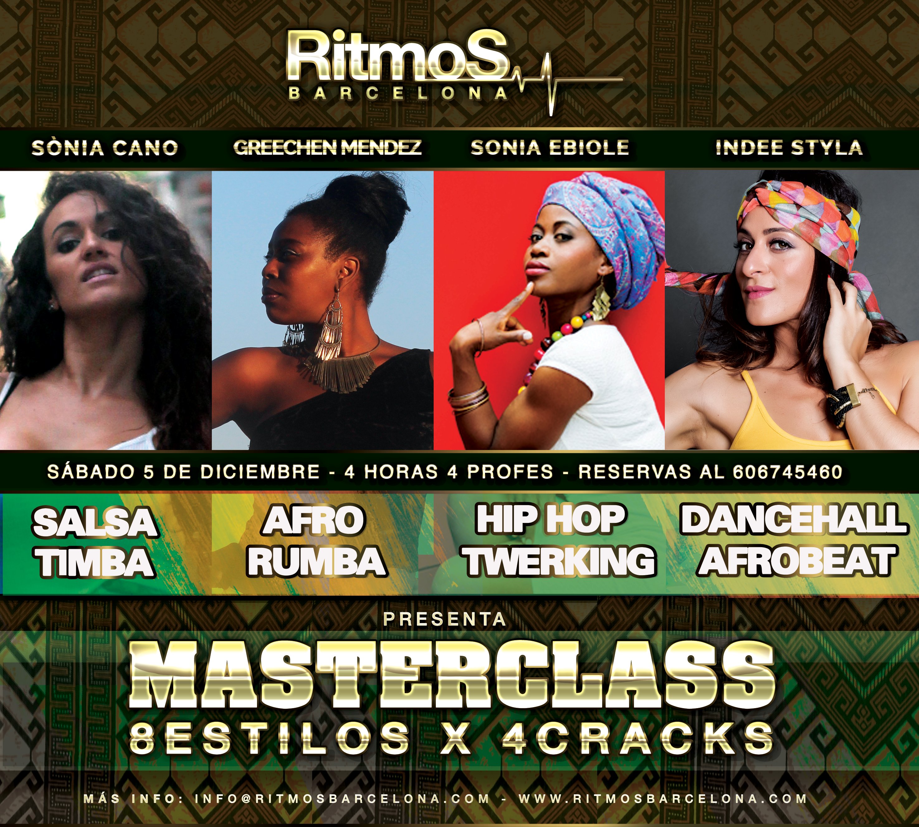 MASTERCLASS 8 STYLES x 4 TEACHERS