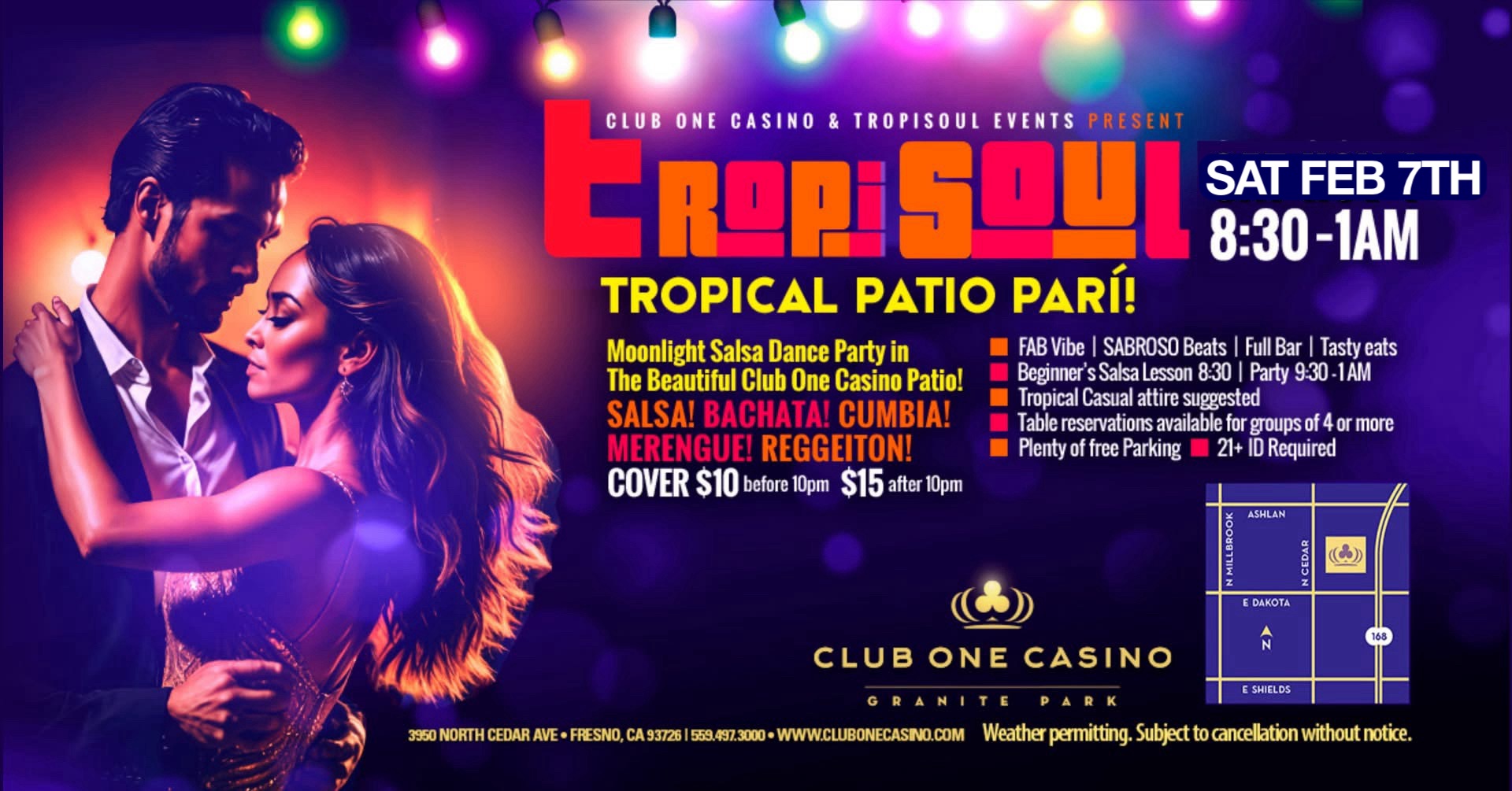 TropiSOUL Tropical Patio Pari' Club One Casino - Feb 7