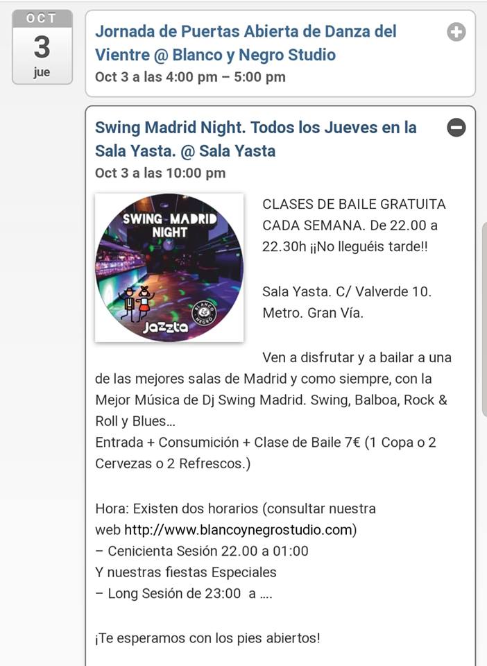 Swing Madrid Night. Clase gratuita de Swing Lindy Hop.
