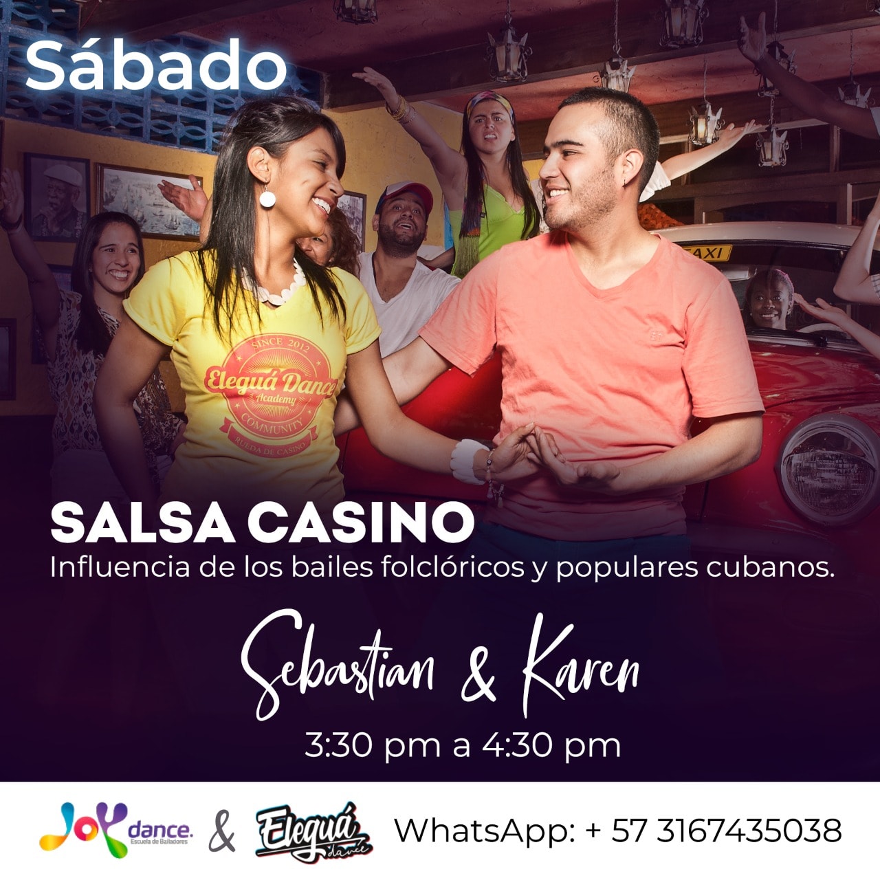 Modulo Bailes Populares Cubanos enfocado Salsa Casino
