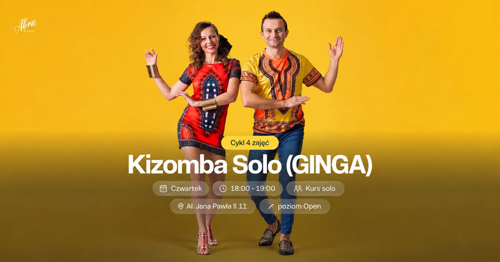 Cykl 4 zajęć: Kizomba Solo GINGA z Vamula poziom Open