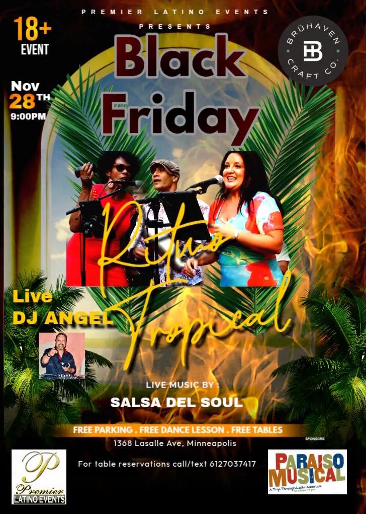 Ritmo Tropical Friday's - Black Friday Edition Ft Salsa del Soul
