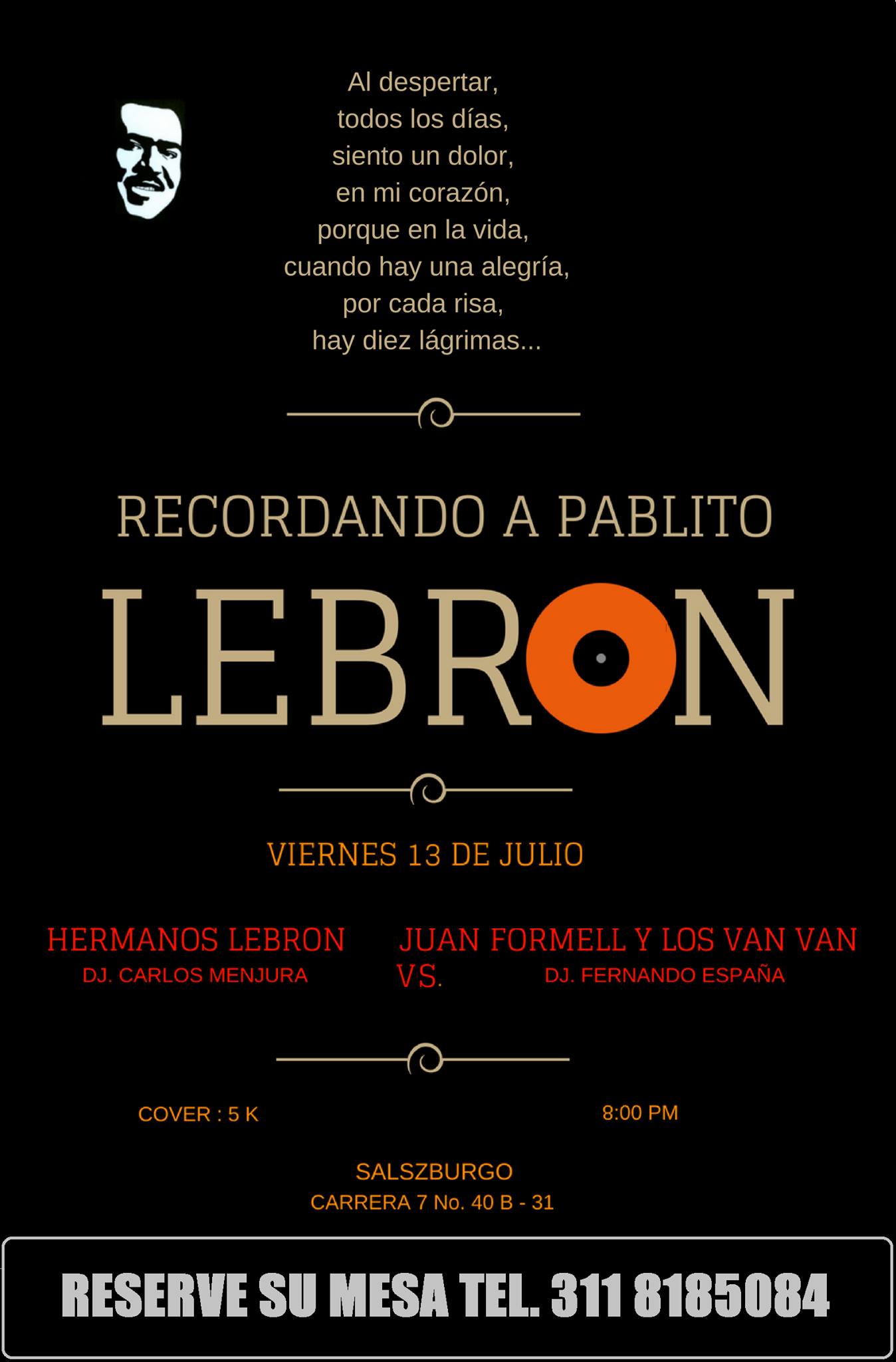 Recordando a Pablito Con Hnos Lebron Dj y Los Van Van Dj
